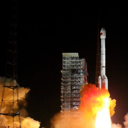 The two satellites are put into orbit on a Long March rocket from a launch site in Sichuan province. Photo: Xinhua