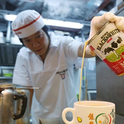 Hong Kong-style milk tea is served with evaporated milk. Photo: Dickson Lee