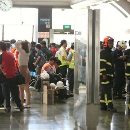 The incident took place around Joo Koon station in the western part of the city state. Photo: Straits Times