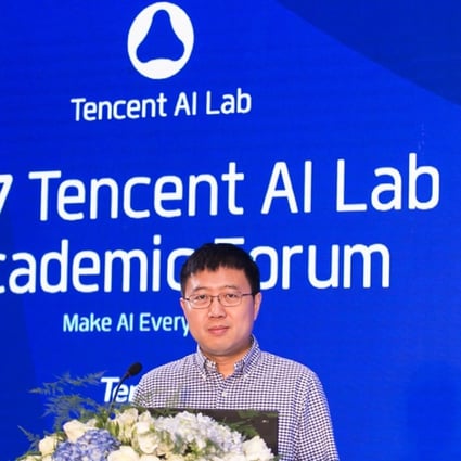 Zhang Tong, the head of Tencent’s AI Lab. The company has been selected as one of four members of China’s AI national team. Photo: Handout