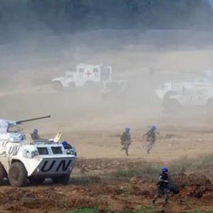 The PLA held a two-day drill for peacekeeping troops last week at a base in Henan province. Photo: Army.81.cn