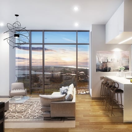 A mock-up of a room at 99 Hudson. The project will be the tallest building in New Jersey when complete in 2019, and the developer is targeting US buyers primarily. Photo: Handout