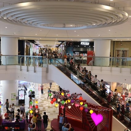 Interior of Temple Mall, a shopping centre managed by Link Reit, in Wong Tai Sin. Photo: Sam Tsang