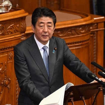 Prime Minister Shinzo Abe said Japan was ready to work with China on its ambitious trade and infrastructure development plan. Photo: AFP