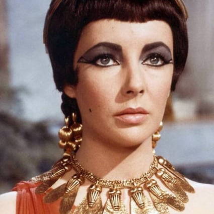 Elizabeth Taylor pictured in a scene from one of her most famous films, ‘Cleopatra’.