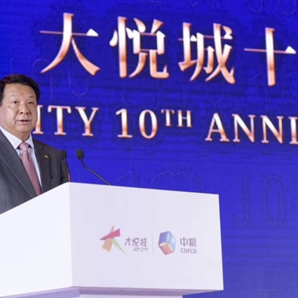 Zhou Zheng, chairman of Joy City, says the company will operate 100 malls in 10 years’ time. Photo: SCMP
