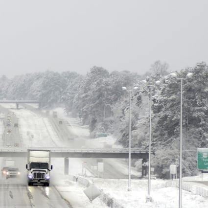 Travel chaos after early snow blankets southern US states South China Morning Post