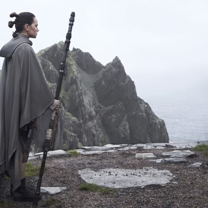 Daisy Ridley as Rey and Mark Hamill as Luke Skywalker in Star Wars: The Last Jedi (category: IIA), directed by Rian Johnson. Photo: Jonathan Olley