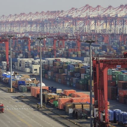 The Yangshan Deep Water Port recently launched seven new berths costing 12.8 billion yuan (US$1.94 billion). Photo: Reuters