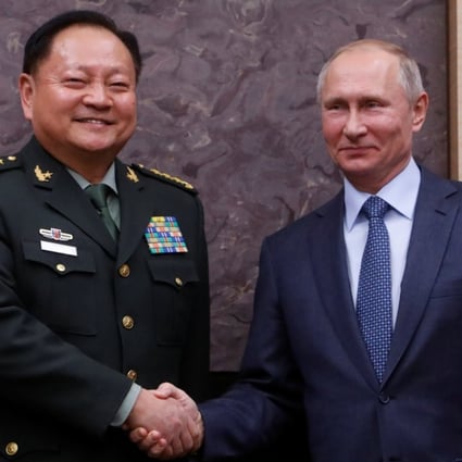 Zhang Youxia, vice-chairman of China’s Central Military Commission, meets Russian President Vladimir Putin in Moscow last week. Photo: Reuters