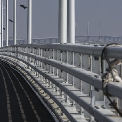 The 55km crossing consists of three cable-stayed bridges and an undersea tunnel. Photo: Edward Wong