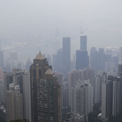 Haze can be thick in Hong Kong when pollution levels are high. Dickson Lee