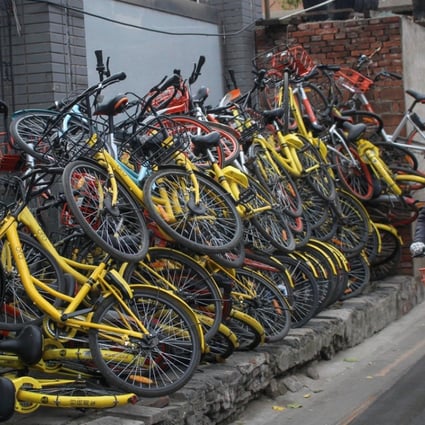 China’s crowded bike-sharing market has attracted US$2 billion in funding over the last 18 months. Photo: Reuters