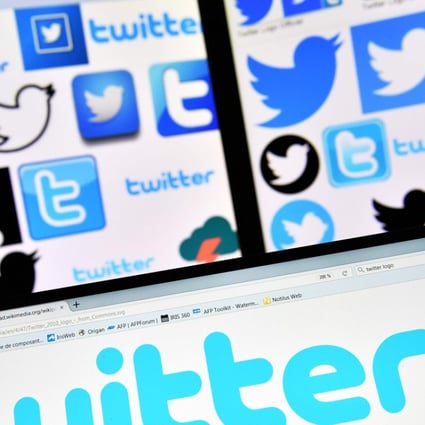 The logos of US online news and social networking service Twitter as it began enforcing rules against abusive posts by suspending the accounts of white nationalists. Photo: AFP