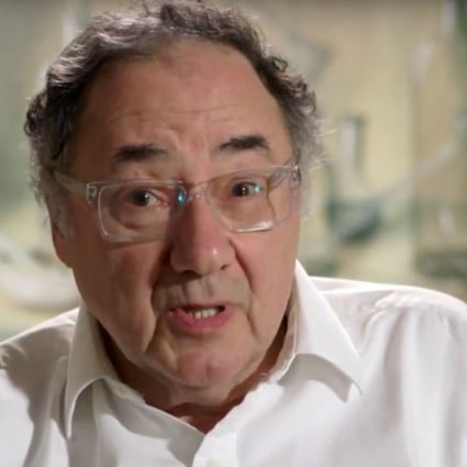 This screen grab taken from a YouTube video released by Apotex shows Barry Sherman, founder of Canada's global pharmaceutical giant Apotex, speaking during a promotional video. Photo: Agence France-Presse