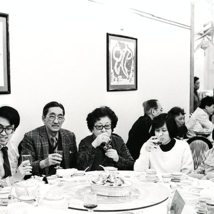 Three generations of a Hong Kong family gather for a meal to celebrate the winter solstice in 1988.