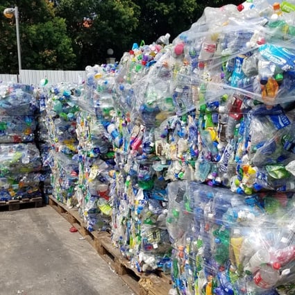 The strategy now in Hong Kong is to focus on two types of plastic waste – rinsed bottles for drinks and personal care products. Photo: Tiffany Choi