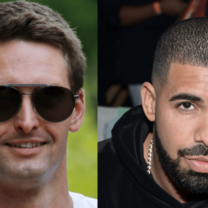 Snap CEO Evan Spiegel and Drake. Photo: Dave Smith/Business Insider