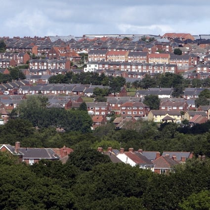 A general view of houses in Stanley, England. Britain is experiencing a housing crisis as homebuilding has not kept pace with demand, driving up property prices. Photo: AP Photo