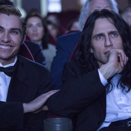Dave Franco and James Franco in The Disaster Artist (category: IIB), directed by James Franco. Seth Rogan and Alison Brie co-star. James Franco earned a Golden Globe for his performance. Photo: Justina Mintz
