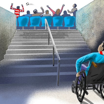 Like anybody else, people with disabilities like to feel part of the supporters rather than apart from them. Illustration: Craig Stephens