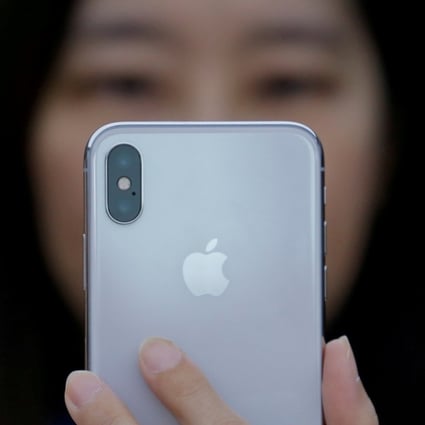 Foxconn’s growth in monthly revenue to NT$675 billion (US$30.47 billion) was attributed mainly to the fact that shipments of iPhone X were delayed to November 2017. Photo: Reuters