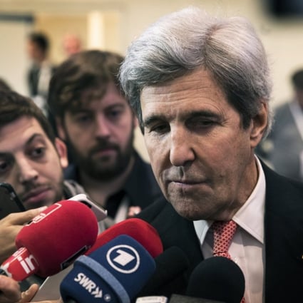 John Kerry, former US secretary of state, told the UBS Wealth Insights conference in Hong Kong on Friday that the US and China should pursue more strategic partnerships. Photo: EPA