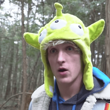 Logan Paul has lost the backing of YouTube after posting a video of himself giggling at a dead body in Japan's 'suicide forest'. But he is still worth an estimated US$15m. Photo via YouTube