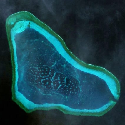 The Scarborough Shoal off the western coast of the Philippines is seen as a strategic point among the claimants because it is within easy striking distance of US forces stationed in the Philippines. Photo: Wikipedia