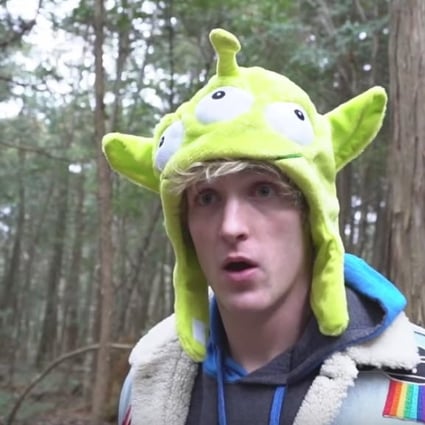 Vlogger Logan Paul has lost the backing of YouTube after posting a video of himself giggling at a dead body in Japan’s ‘suicide forest’. Photo via YouTube