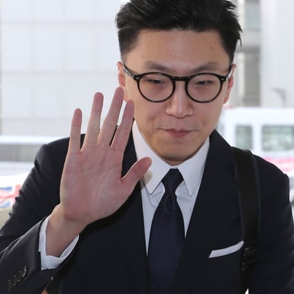 Edward Leung arrives at the High Court on Saturday. Photo: Winson Wong