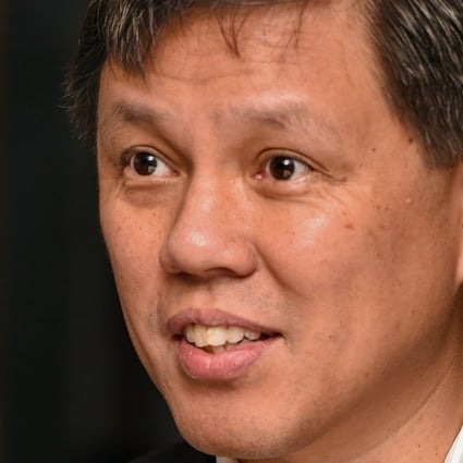 Chan Chun Sing, a minister in the Singaporean prime minister's office, praised China’s Belt and Road Initiative and said it could fuel global growth if it wins the world’s trust. Photo: AFP