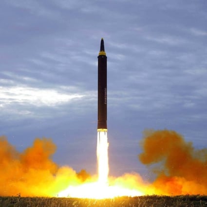 Concern over the North Korean nuclear programme (including its Hwasong-12 missiles, such as the one pictured in an August 2017 photo) led to National Security Council advisers floating a limited strike on North Korea as a warning. When the planned US ambassador to South Korea privately objected, the post was taken away from him, sources claim. File photo: Korean Central News Agency/Korea News Service via AP