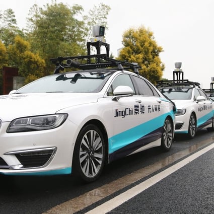 Self-driving cars backed by JingChi's autonomous driving solution. Photo: Handout