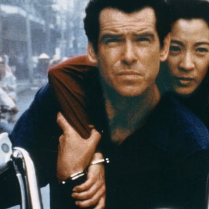 Pierce Brosnan, as Bond, and Michelle Yeoh, as Wai Lin, in Tomorrow Never Dies. Photo: AP