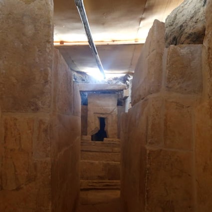 The Old Kingdom tomb at the Giza plateau, the site of the three ancient pyramids on the outskirts of Cairo. Photo: Reuters