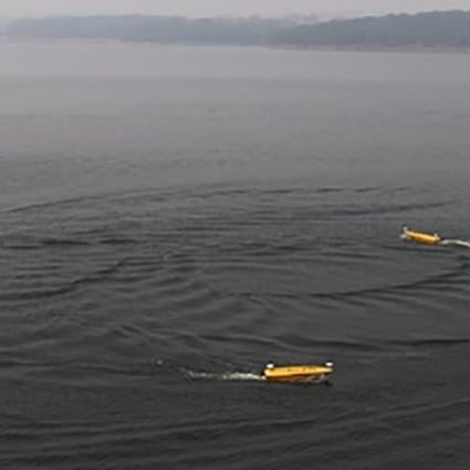 The vessel joined other unmanned surface vehicles to encircle targets. Photo: Handout