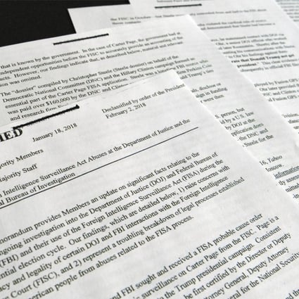 The intelligence memo (pictured) released on Friday accuses the FBI and Department of Justice of misleading a judge to spy on a Trump adviser – but how true are its claims? Photo: AP