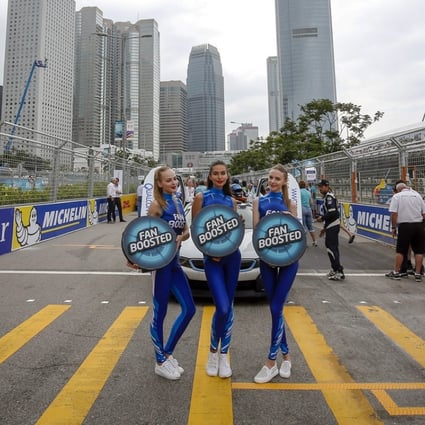 Grid girls at the 2016 Hong Kong E-Prix. Photo: Adam Warner/Formula E/LAT
