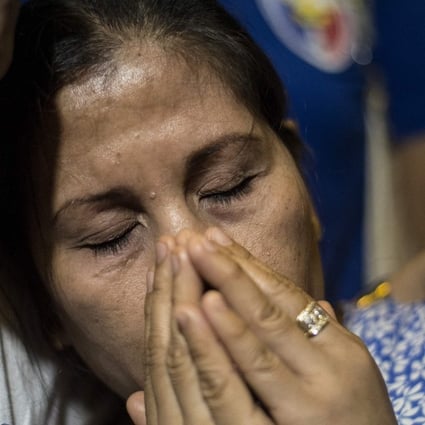 Lorenza delos Santos, mother of 17-year-old student Kian who was killed by police officers. Photo: AFP
