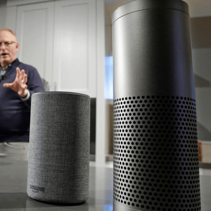 Amazon's Echo range of smart speakers. Photo: AP/Elaine Thompson