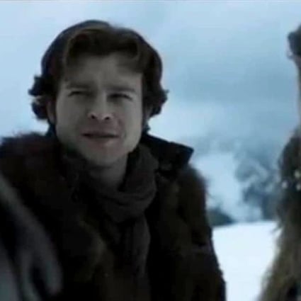 In Solo: A Star Wars Story, Tobias Beckett, played by Woody Harrelson, asks whether Han Solo (Alden Ehrenreich) and Chewbacca (Joonas Suotamo) want to team up. Photo: Disney-Lucasfilm