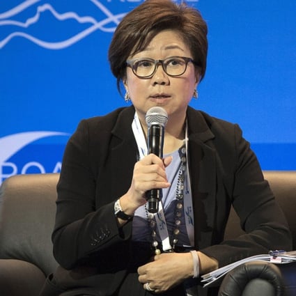 Laura Cha Shih May-lung, a member of the Executive Council and chairwoman of the Financial Services Development Council, on Monday was appointed to the board of Hong Kong Exchanges and Clearing for a two-year term. Photo: Bloomberg