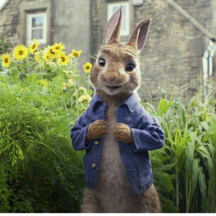 This image released by Columbia Pictures shows Peter Rabbit’s title character, voiced by James Corden. Photo: AP
