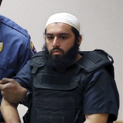 In this file photo on December 20, 2016, Ahmad Khan Rahimi, the man who set off bombs in New Jersey and New York, is led into court in Elizabeth, New Jersey. He is expected to be sentenced to life in prison on February 13, 2018. Photo: AP 