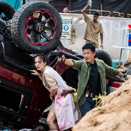 Celina Jade (left) and Wu Jing in Wolf Warrior 2.