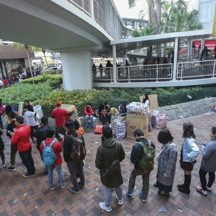 People queue up for blood donations at the Tsuen Wan Donor Centre in Hong Kong. Photo: David Wong