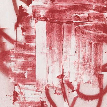 Detail from Christopher Wool’s painting Untitled (2001). Photo: Christopher Wool and Luhring Augustine