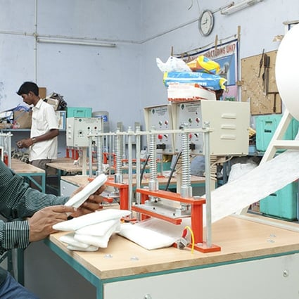 Arunachalam Muruganantham improved the lives of poor Indian women by inventing a machine that makes cheap sanitary pads.