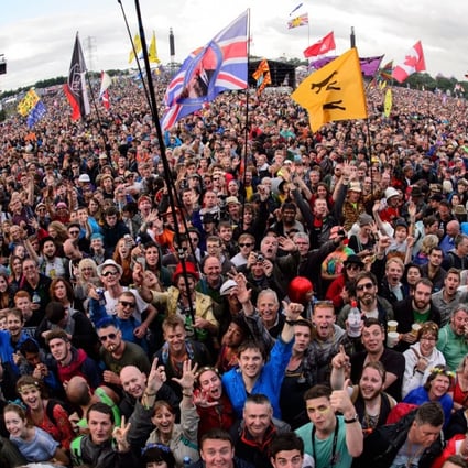 Glastonbury music festival in 2014. Photo: AFP